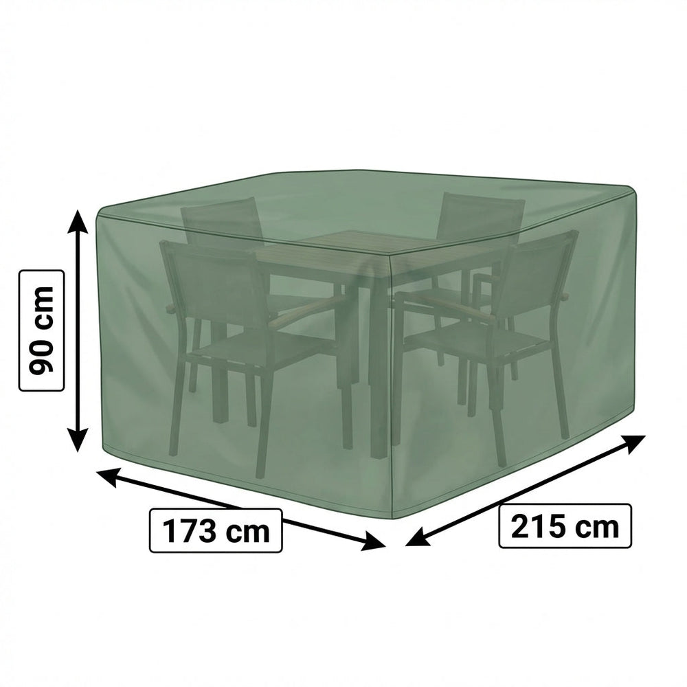 Premium Patio Set Cover – 4 Seat – Green Polyester – Outdoor Protection