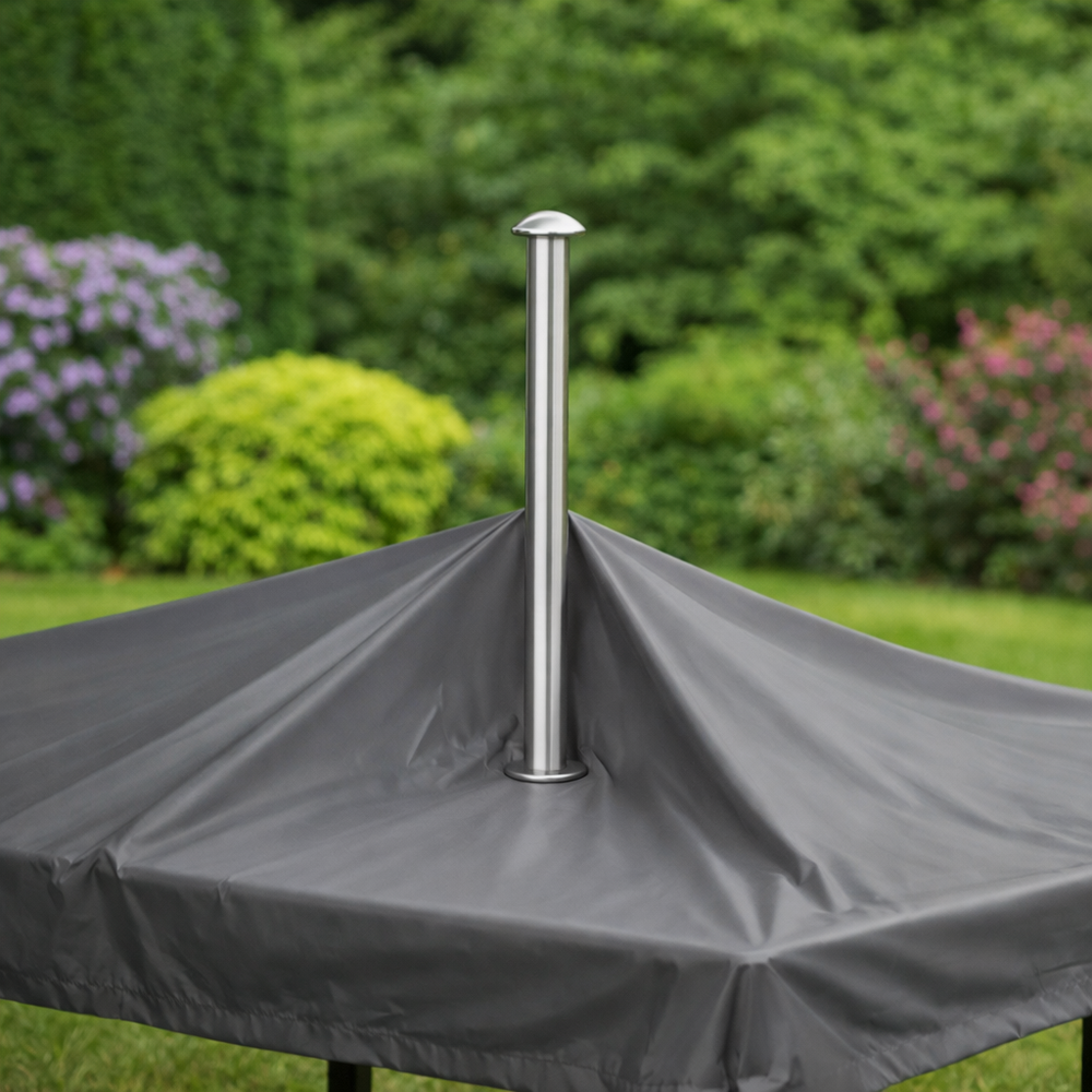 Water Shedding Pole – Plastic Coated Steel – Garden Furniture Protection