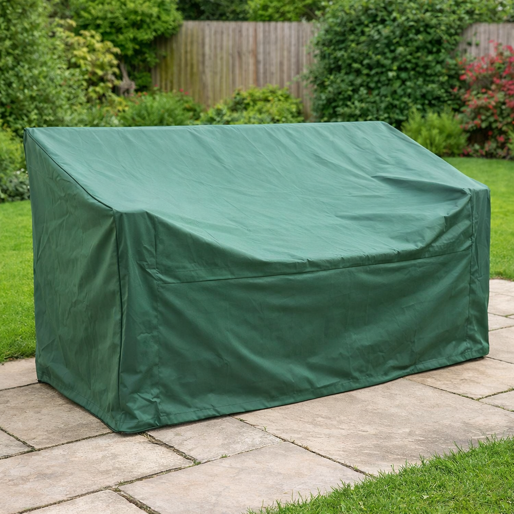 3 Seater Bench Cover – Medium Green – Durable Polyester – Outdoor Protection
