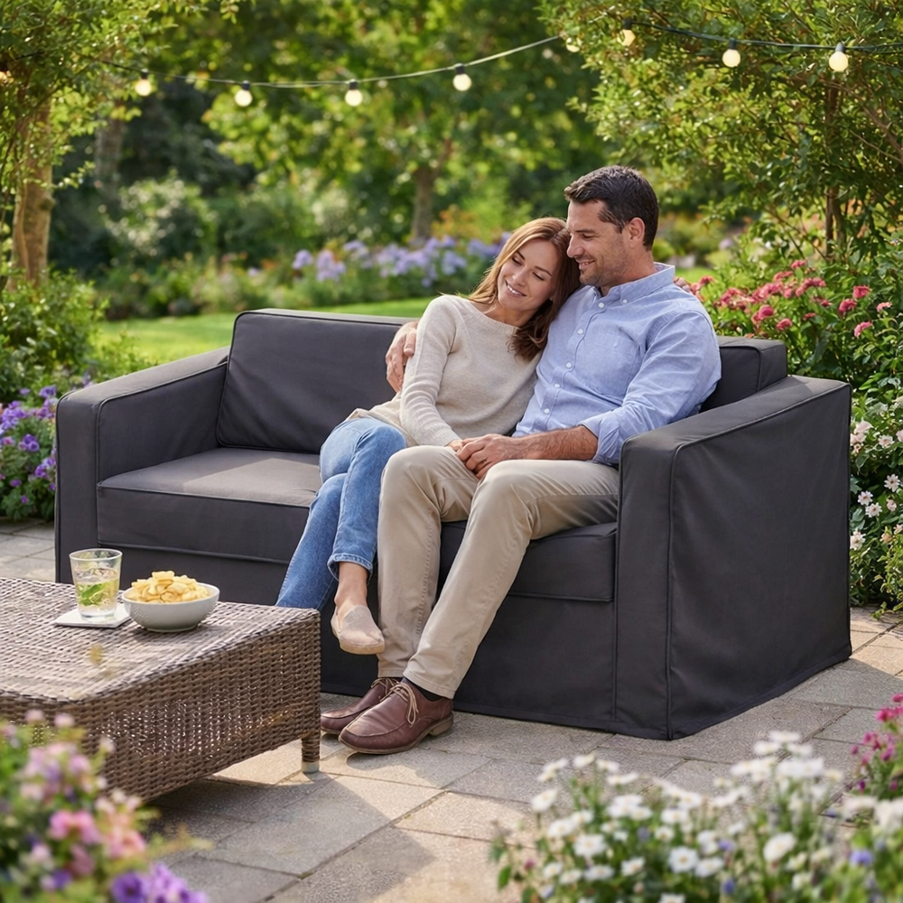 2 Seater Sofa Cover – Small 160cm – Waterproof Polyester – Outdoor Protection