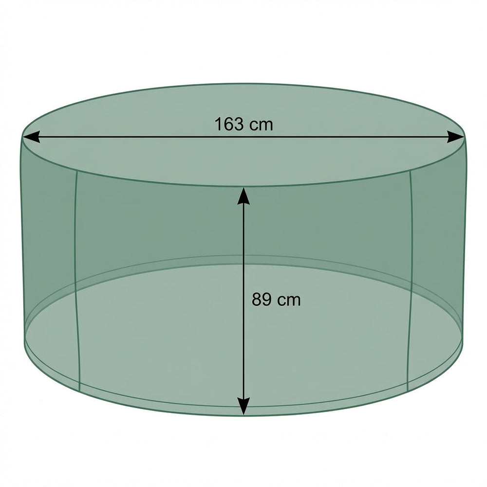 Round Furniture Set Cover – Green – Super Tough Waterproof – Outdoor Dining Protection