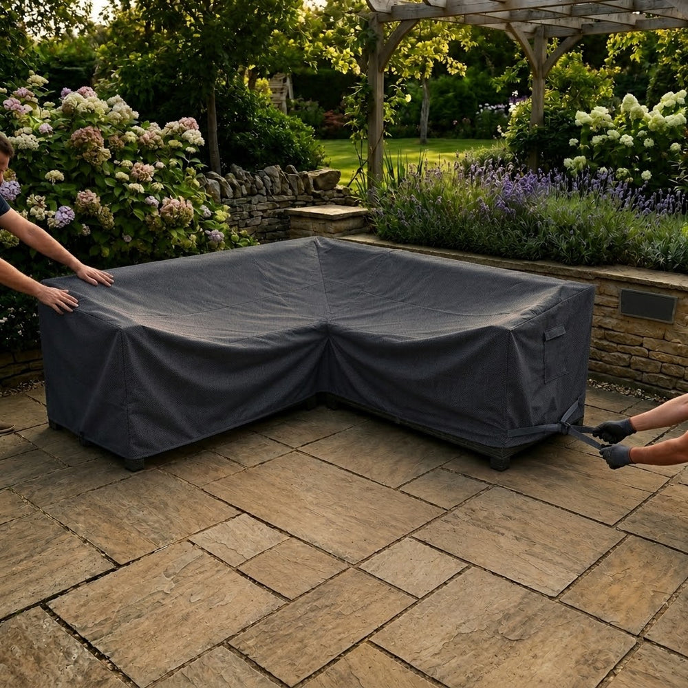 Corner Sofa Cover – 300cm Charcoal – Durable Polyester – Outdoor Protection