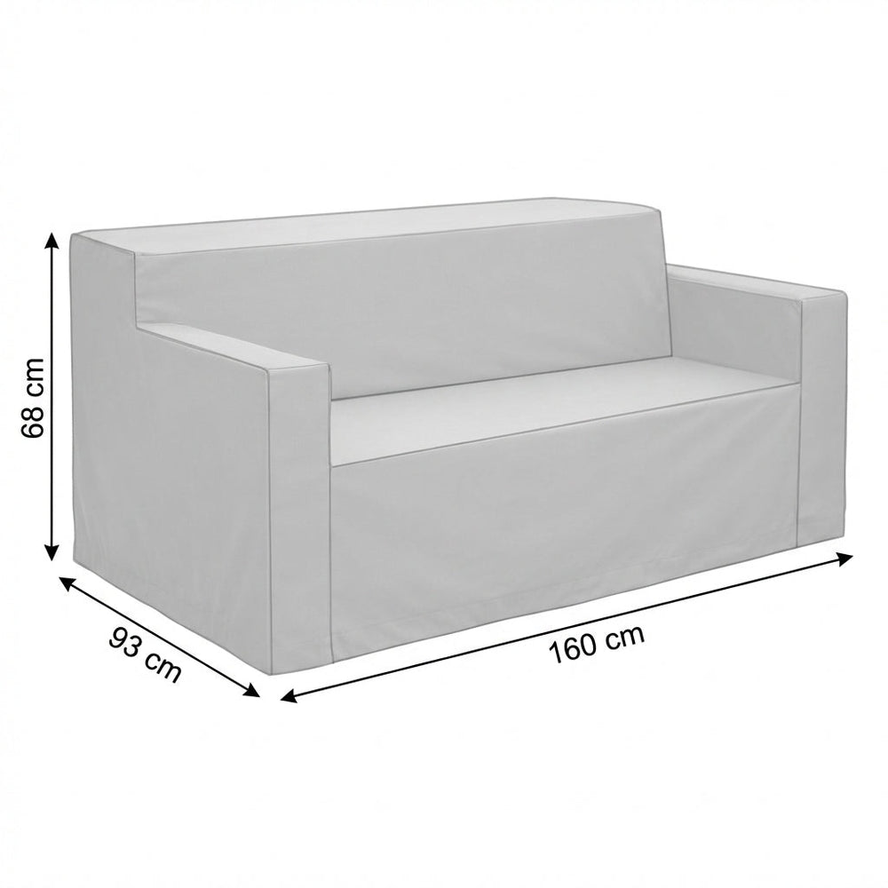 2 Seater Sofa Cover – Small Charcoal – Durable Polyester – Outdoor Protection