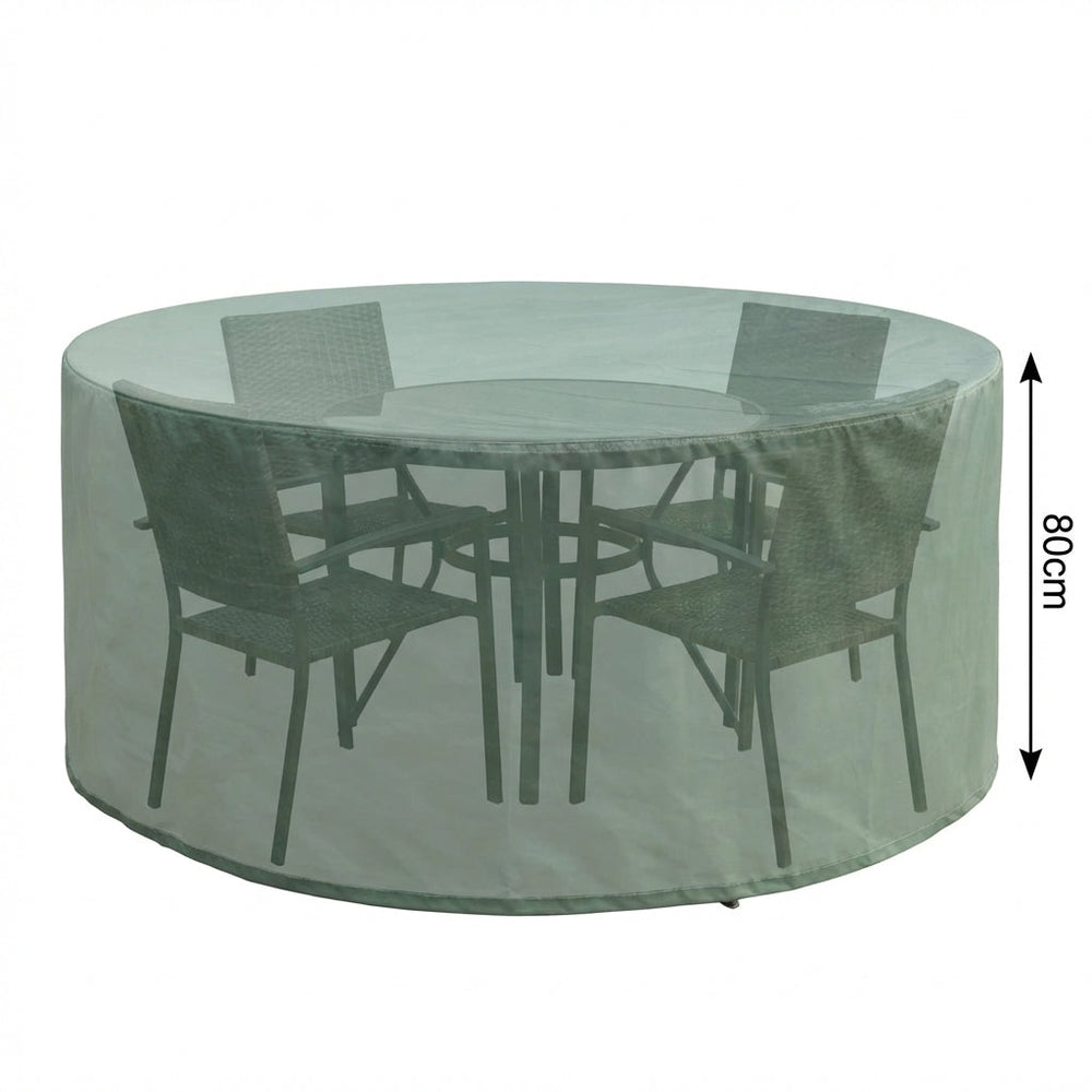 Circular Patio Set Cover – 80cm High – Reversible Polyester – 4-6 Seat Protection