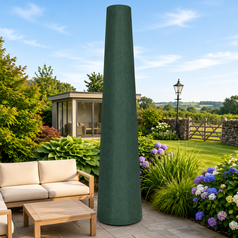 Parasol Cover – Extra Large Green – Heavy Duty Weather Protection