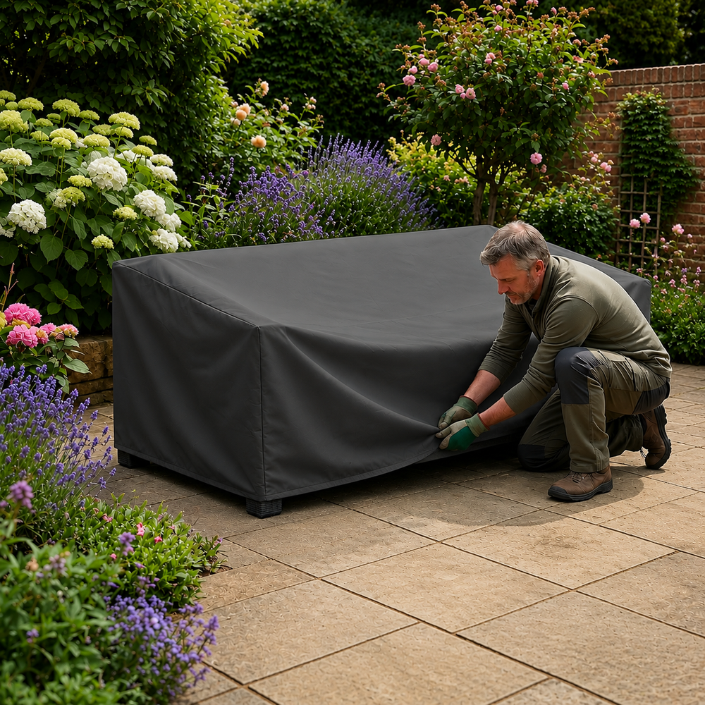 Sofa Cover – Medium Charcoal – Waterproof Polyester – Outdoor Protection
