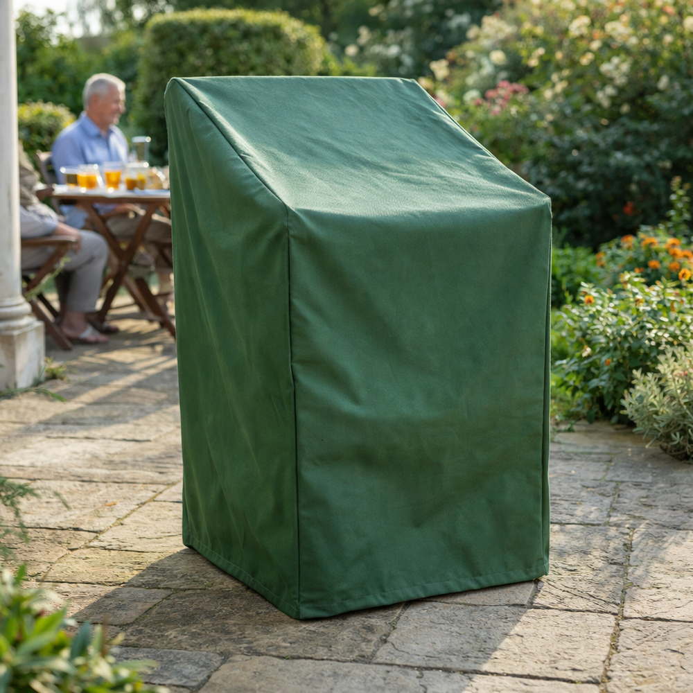 Stacking Chair Cover – Green – Durable Polyester – Outdoor Protection
