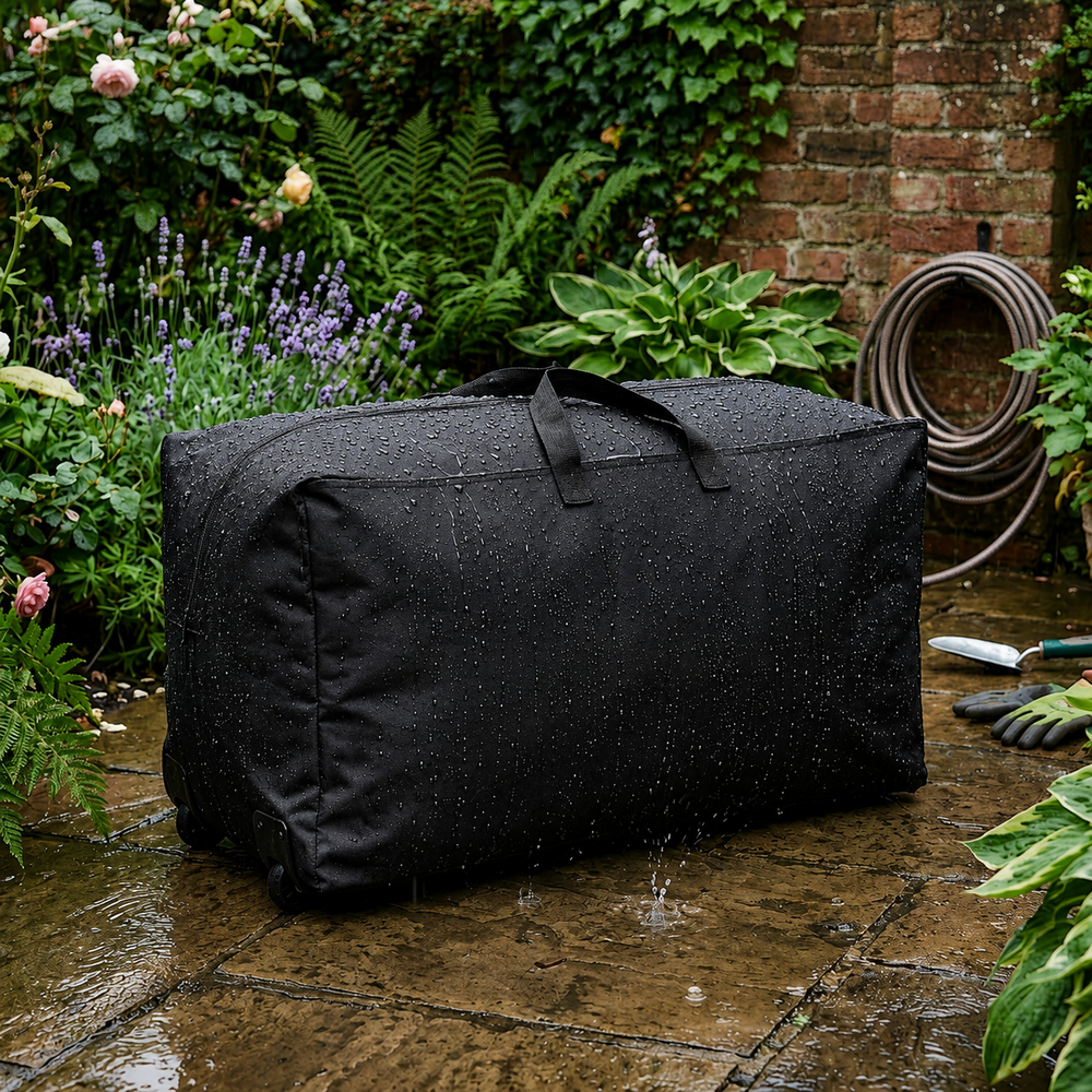 Large Cushion Storage Bag – Black – Super Tough Material – Outdoor Protection
