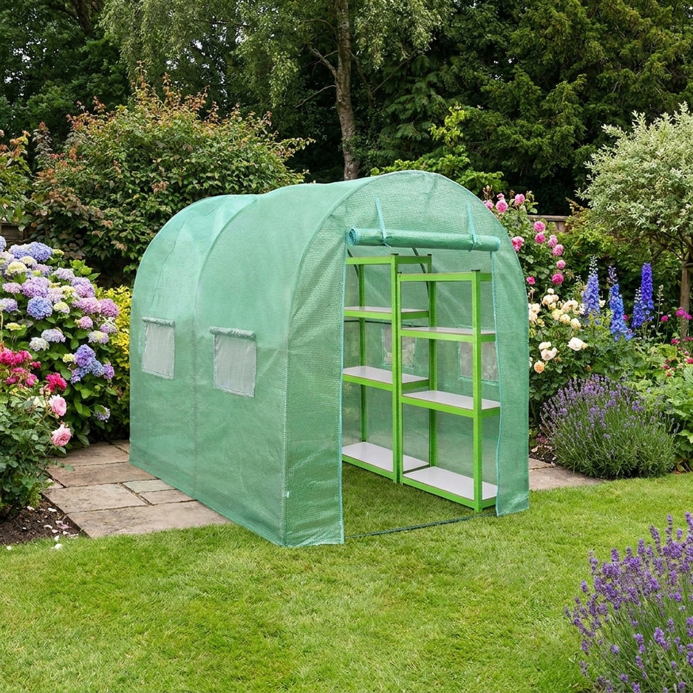 4m x 2m Polytunnel with 25mm Racking for Enhanced Gardening Space