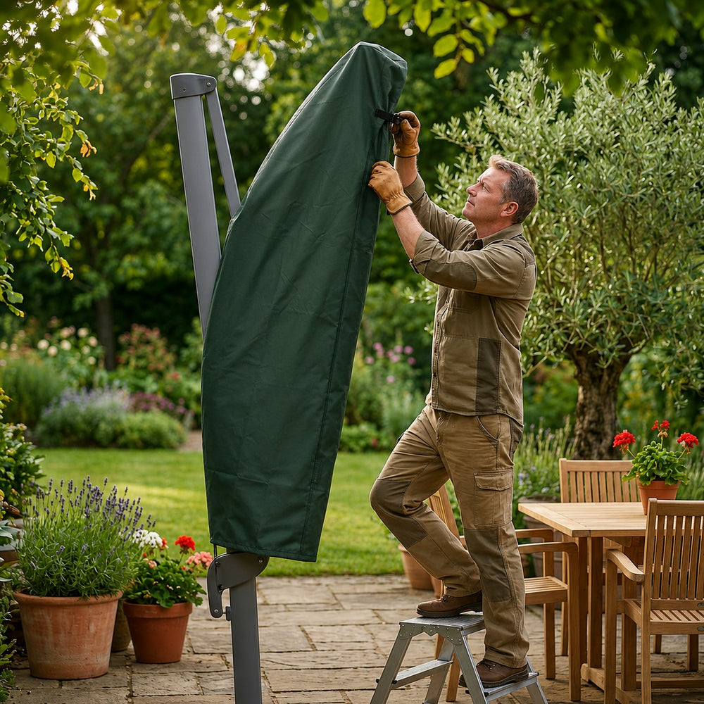 Sail Parasol Cover – Green – Super Tough Waterproof – Outdoor Protection