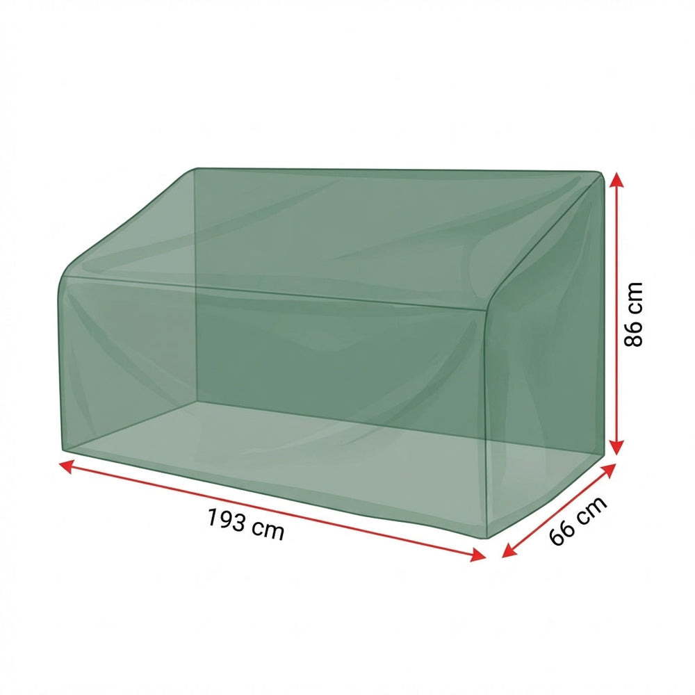 3-4 Seater Bench Cover – Large – Reversible PVC Polyester – Outdoor Protection