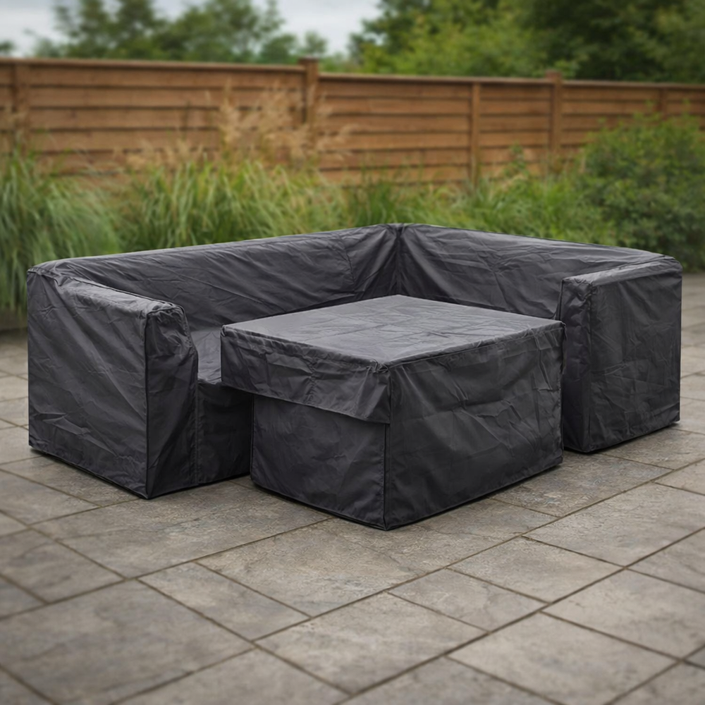 Corner Sofa Dining Set Cover – 210cm Charcoal – Durable Polyester – Outdoor Protection