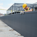 Premium Grey Edging and Stabilising Strips 4 Pack for Outdoor PVC Screening - Durable Weather-Resistant Plastic for Long-Lasting Performance