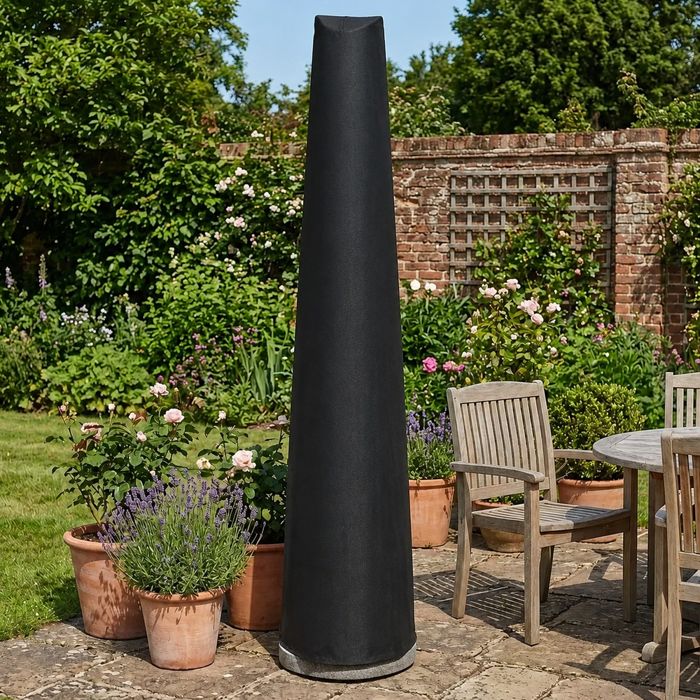 Small Parasol Cover – Black – Super Tough Material – Outdoor Protection