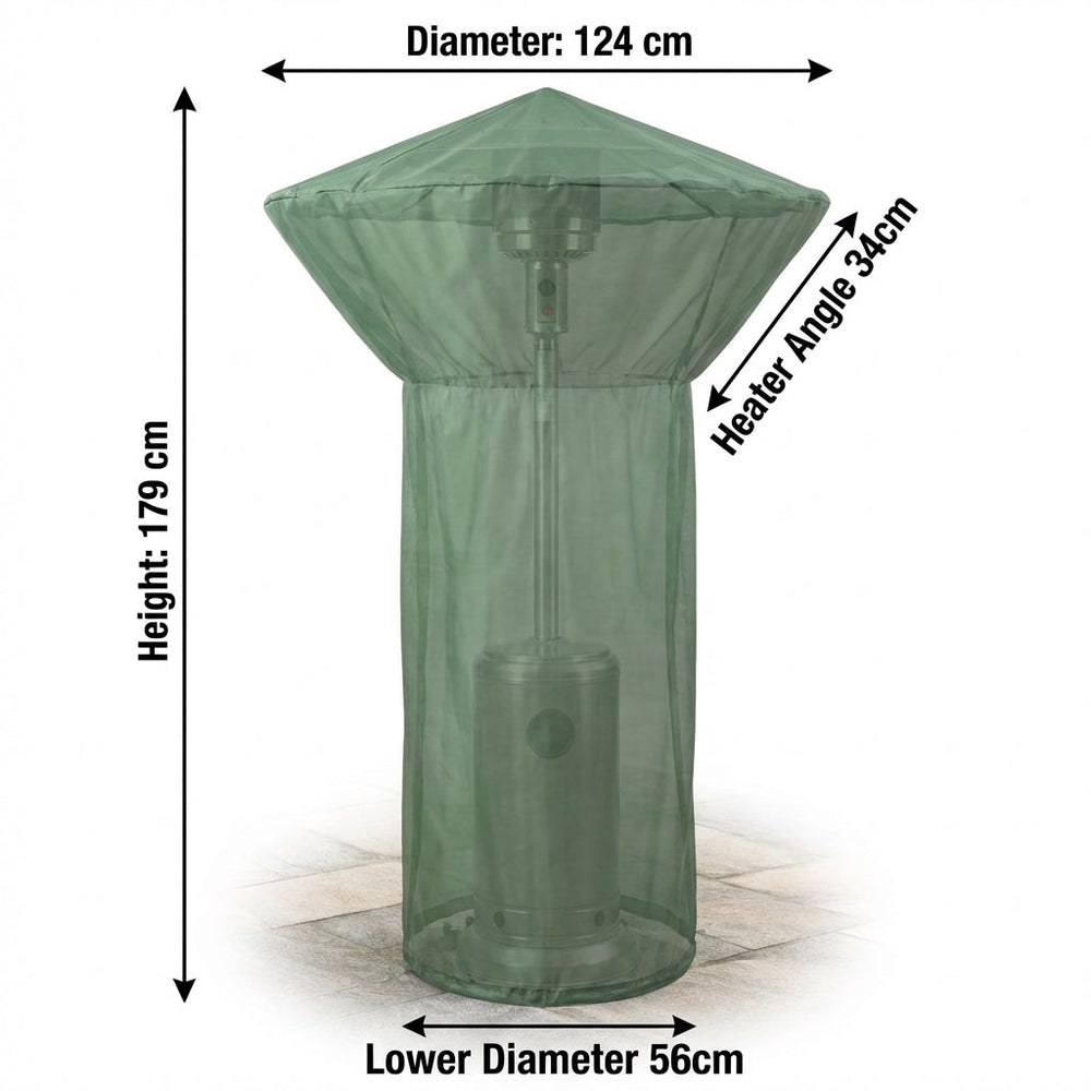 Round Patio Heater Cover – Green – Waterproof & UV Protected – Outdoor Protection