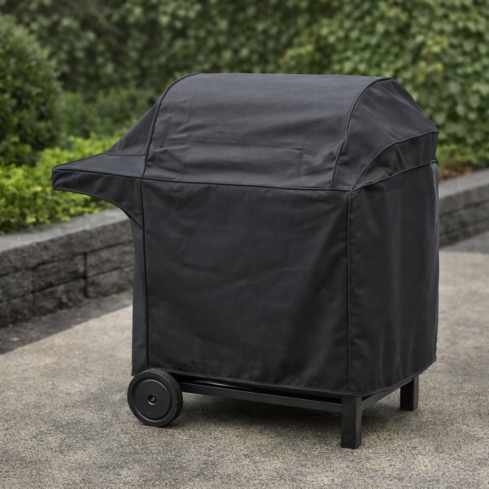 Small Barbecue Cover – Black – Heavy Duty Polyethylene – Outdoor Protection