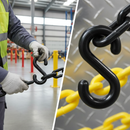 Premium 6mm Universal Plastic S Hook Connectors for Barrier Posts and Chains in Multiple Colors