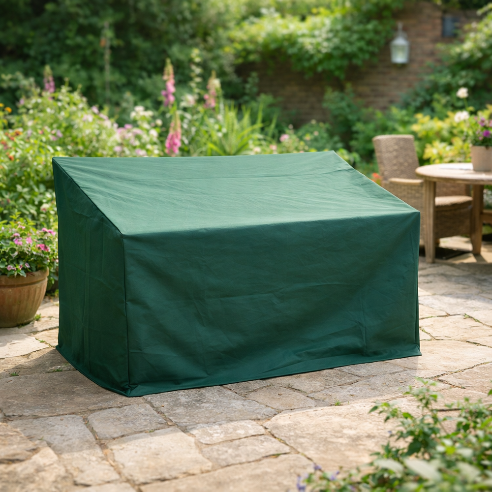 3-4 Seater Bench Cover – Large – Reversible PVC Polyester – Outdoor Protection