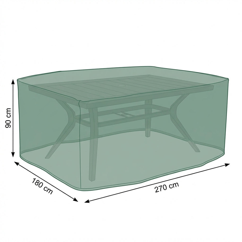 Rectangular Patio Set Cover – 6 Seat Green – Durable Polyester – Outdoor Protection