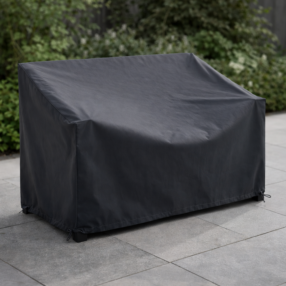 2 Seater Bench Cover – Small Charcoal – Durable Polyester – All-Weather Protection