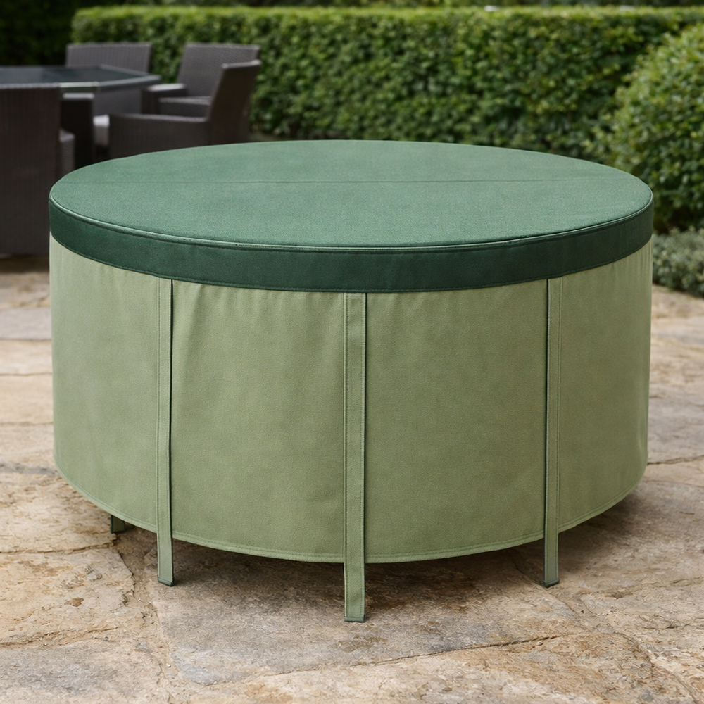 Circular Table Cover – 4 Seat – Reversible PVC Polyester – All Weather Protection
