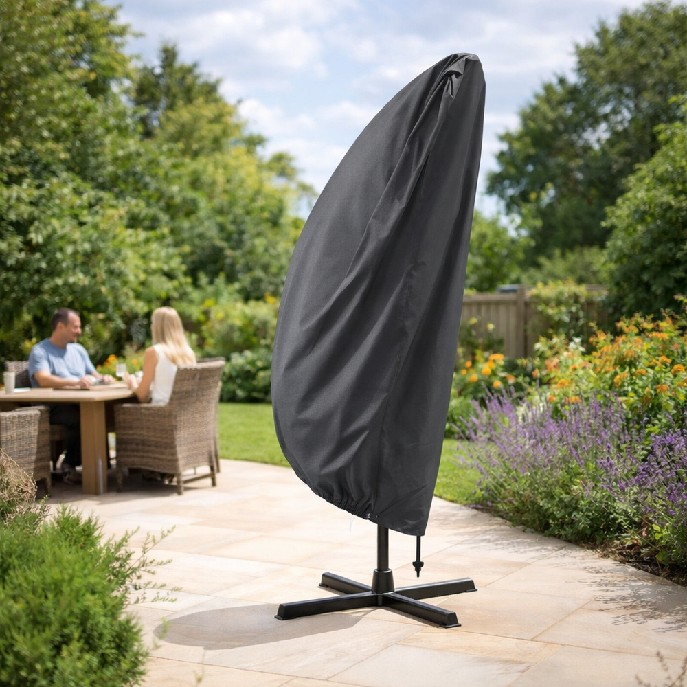 Cantilever Parasol Cover – 236cm Charcoal – Waterproof Polyester – Outdoor Protection