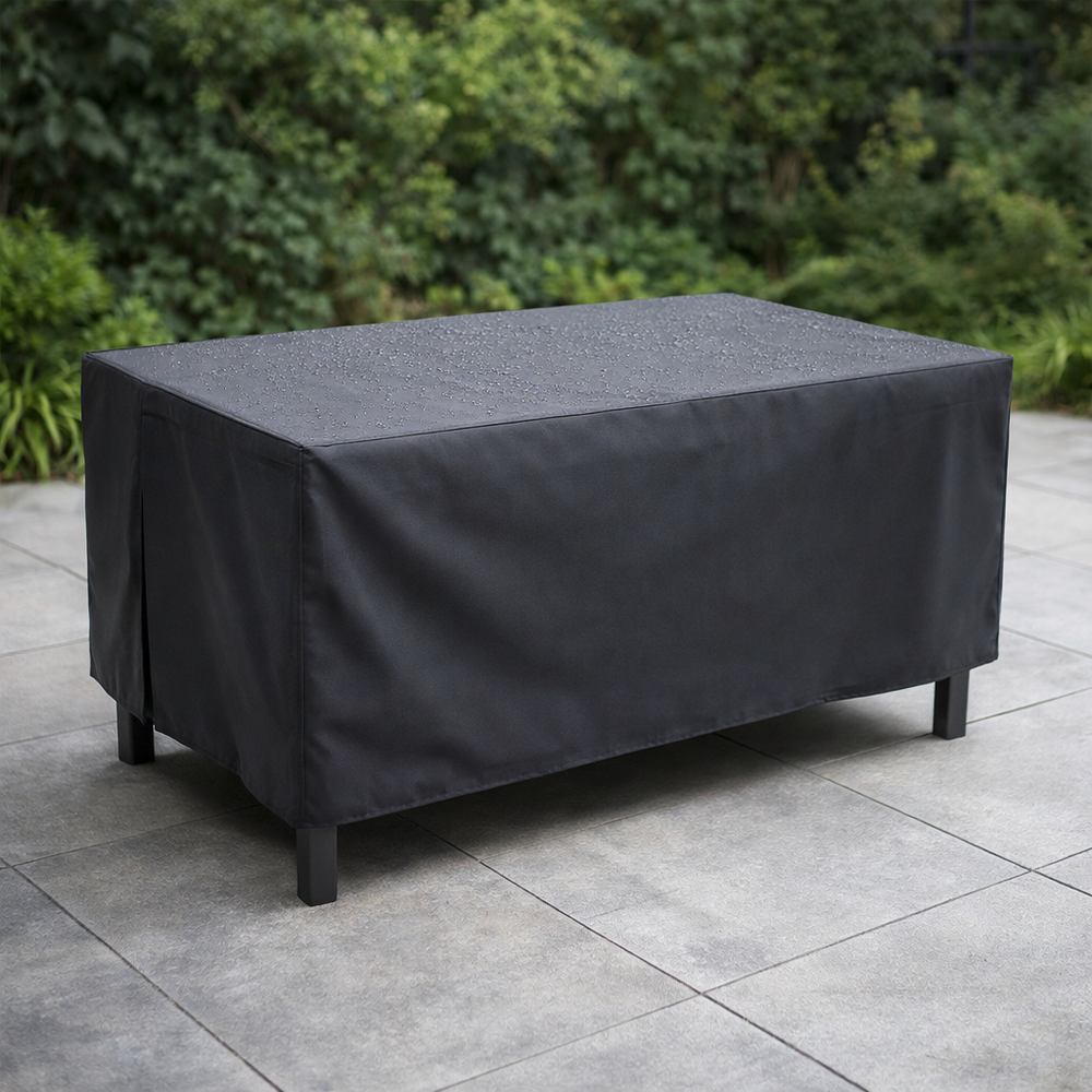Rectangular Table Cover – Small Charcoal – Durable Polyester – Outdoor Protection