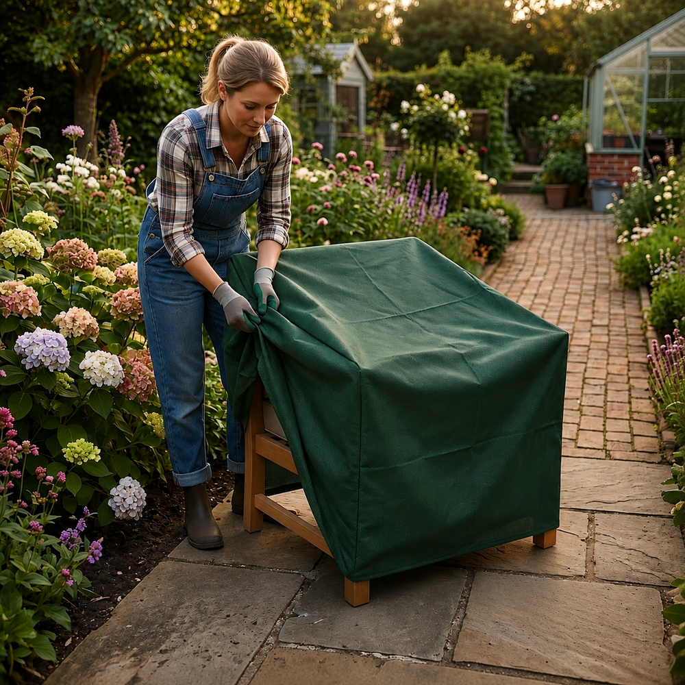 Armchair Cover – 68cm Green – Durable Polyester – All-Weather Protection