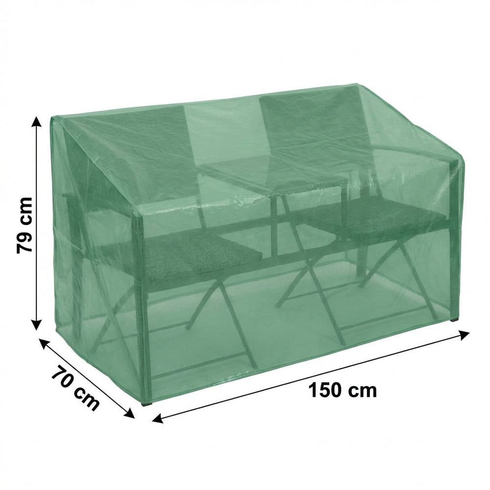 Heavy Duty 2 Seater Large Bistro Set Cover – Green – Polyethylene Protection – Outdoor Furniture