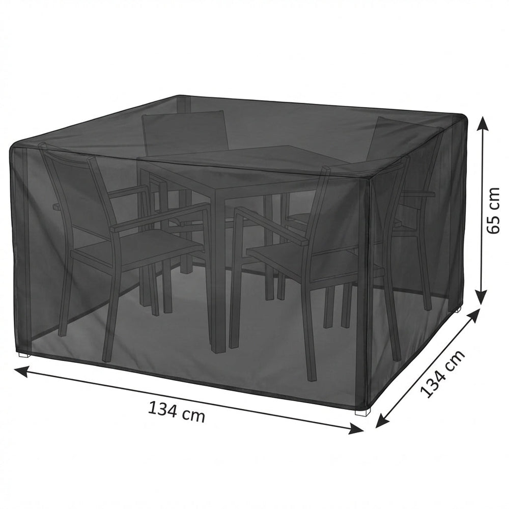 4 Seater Cube Set Cover – Extra Large Black – Waterproof Protection – Garden Furniture