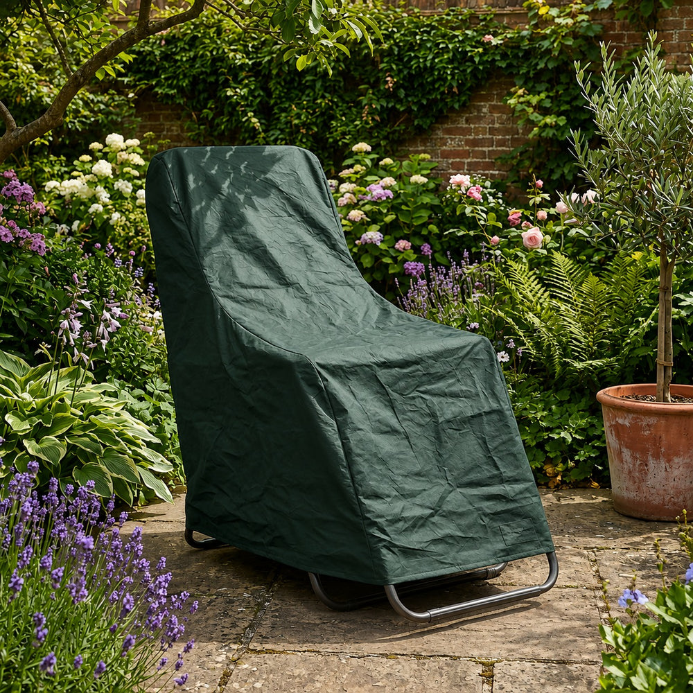 Heavy Duty Reclining Chair Cover – Green – Waterproof UV Protection – Garden Furniture