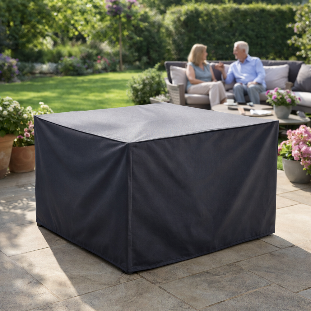 4 Seater Cube Set Cover – Medium Charcoal – Durable Polyester – Outdoor Protection