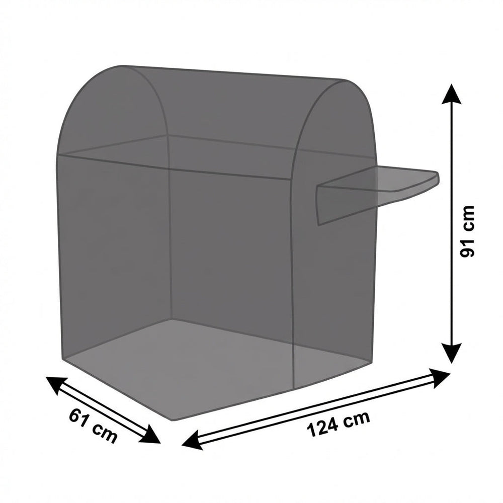 Premium BBQ Cover – 61x124x91 cm Charcoal – Durable Polyester – Outdoor Protection