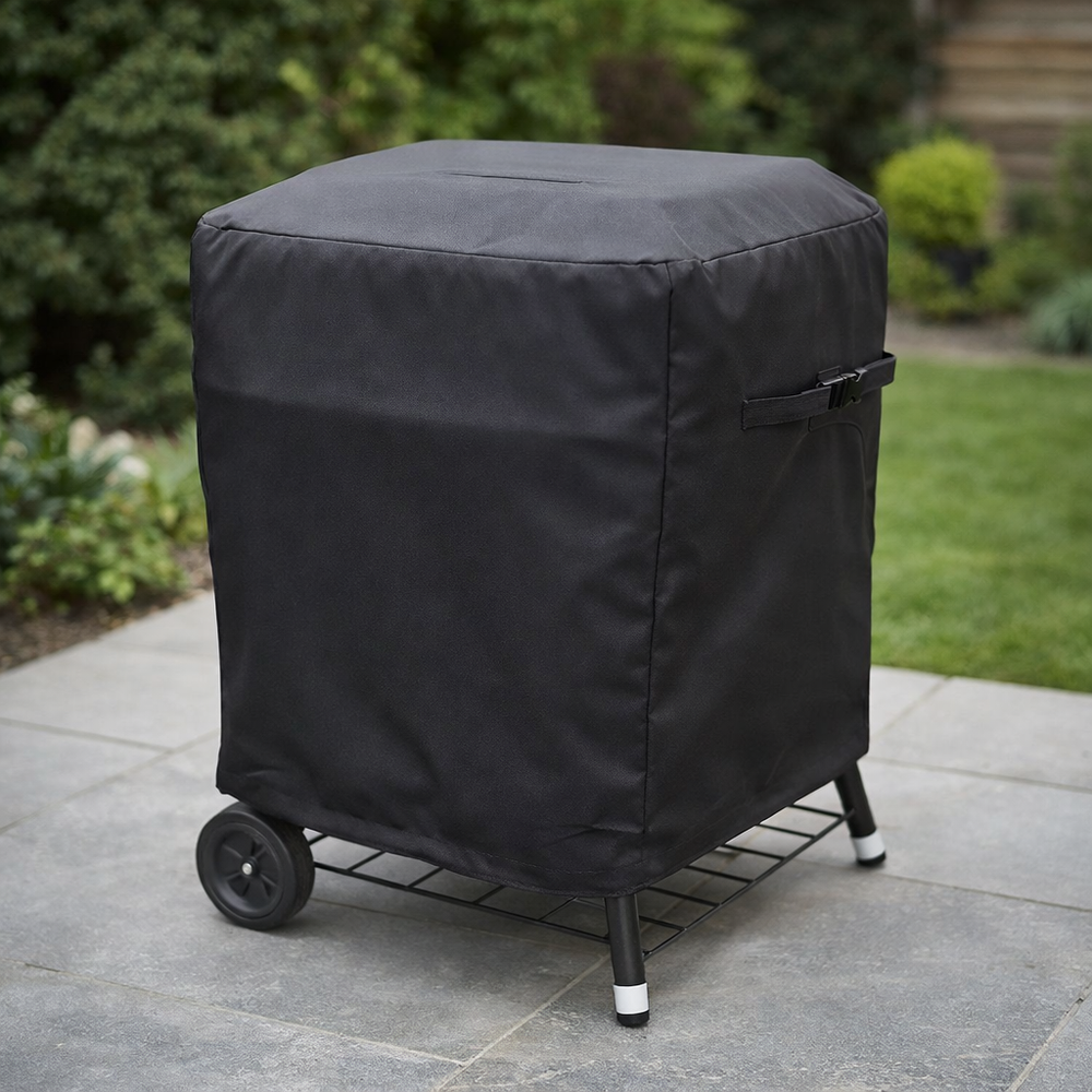 Square Barbecue Cover – Black – Super Tough Waterproof – Outdoor Protection