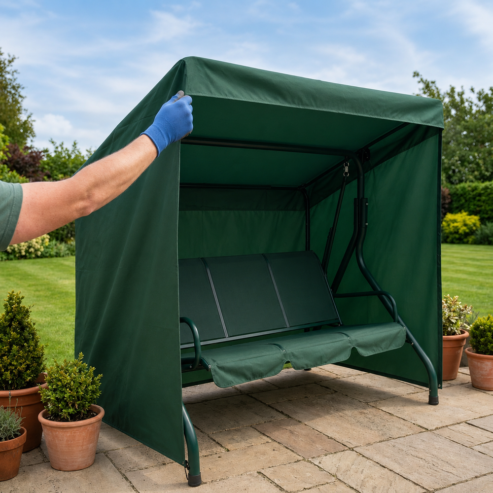 3 Seater Swing Set Cover – Medium – PVC Backed Polyester – Outdoor Protection
