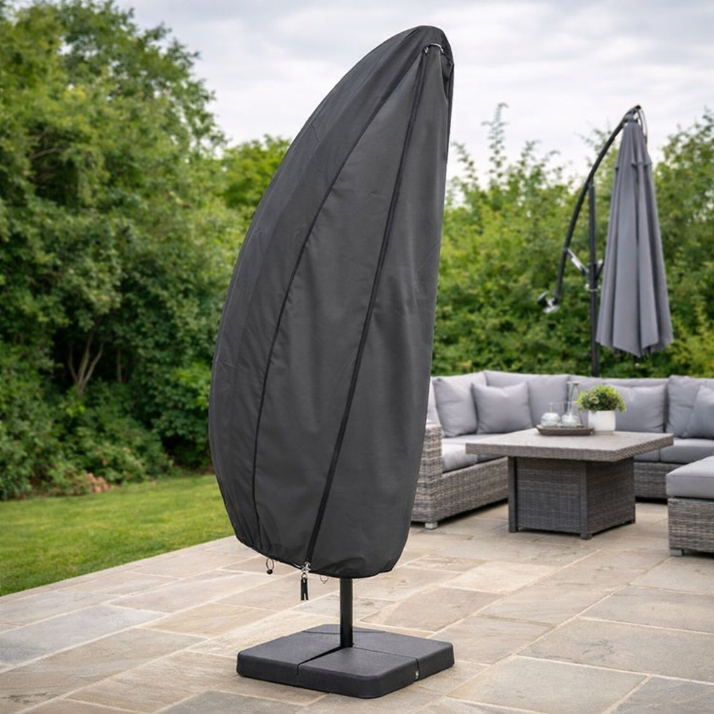 Cantilever Parasol Cover – 236cm Charcoal – Waterproof Polyester – Outdoor Protection