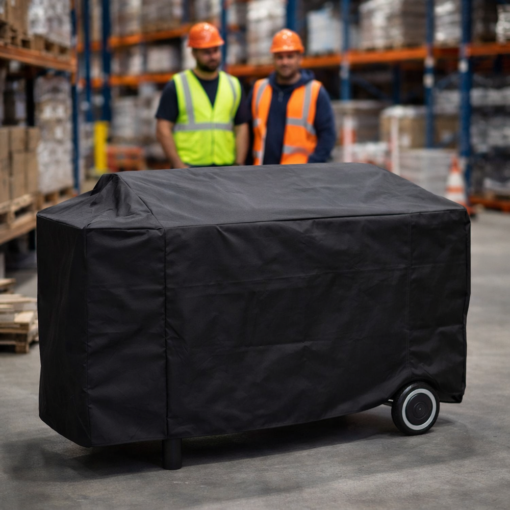 Large Flatbed Barbecue Cover – Black – Super Tough Waterproof – Outdoor Protection