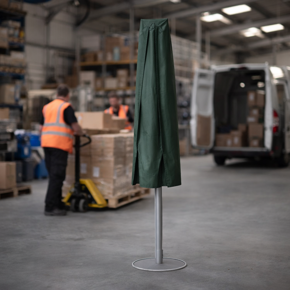 Rotary Line Cover – Green/Black – PVC Backed Polyester – Outdoor Protection