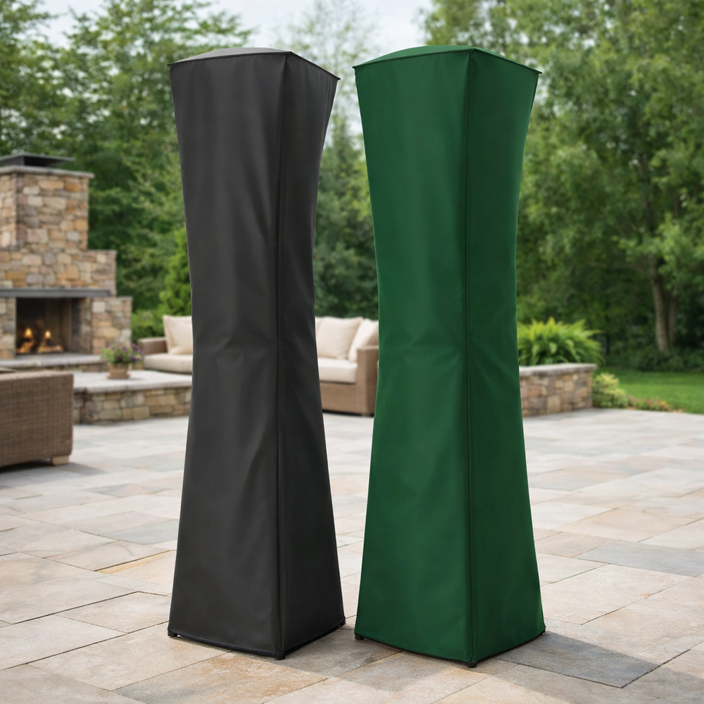 Tall Square Heater Cover – 54x54x219cm – Reversible Waterproof – Patio Protection