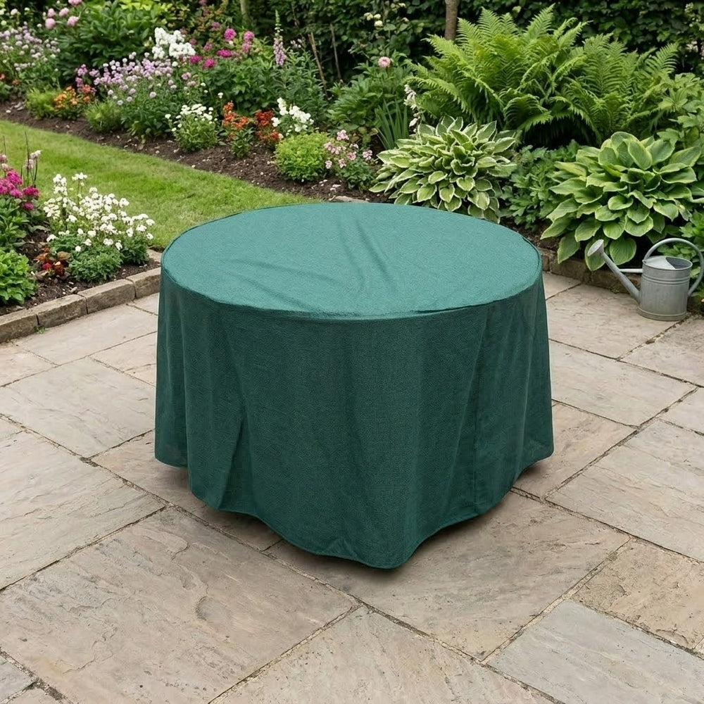 Round Table Cover – 4 Seater – Green – Heavy Duty Weather Protection