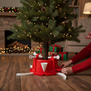 Premium Christmas Tree Stand for Trees 4ft - 9ft Tall with Huge Water Reservoir and Secure Adjustable Placement