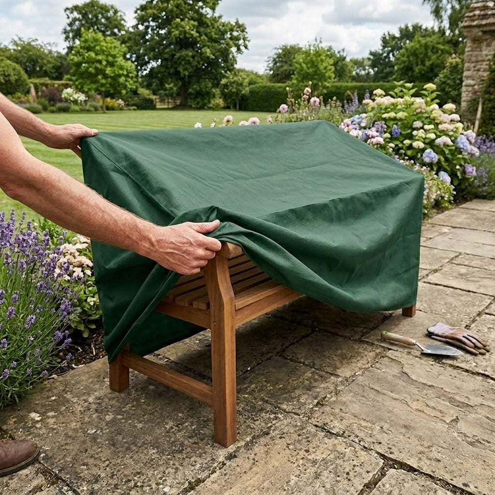 3 Seater Bench Cover – Medium – Reversible & Waterproof – Outdoor Furniture Protection