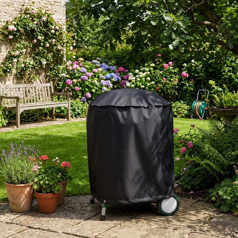Kettle Barbecue Cover – Black – Heavy Duty Waterproof – Outdoor Protection
