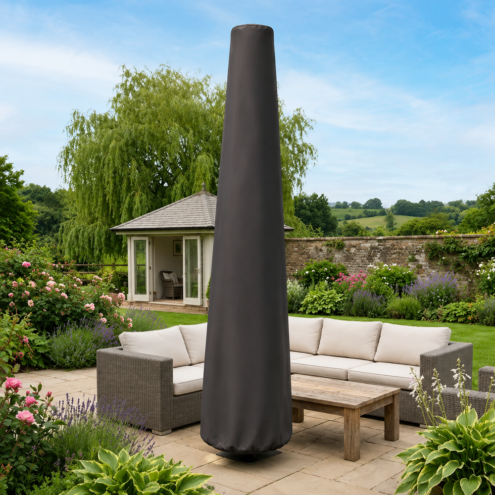Parasol Cover – Extra Large Black – Heavy Duty Weather Protection – Outdoor Use