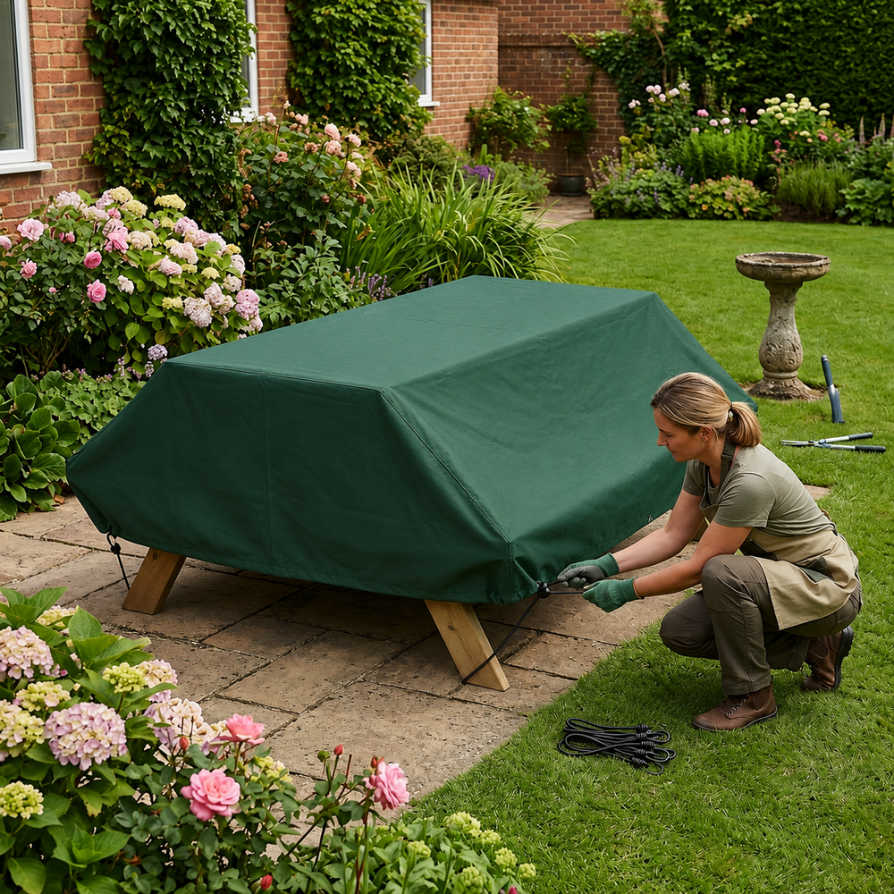 Picnic Table Cover – 157cm – Heavy Duty Water-Resistant – Outdoor Furniture Protection