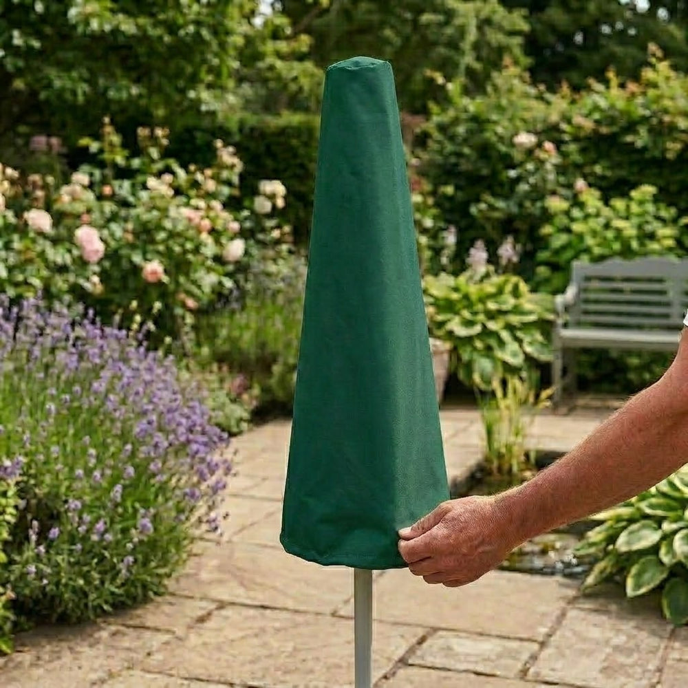 Parasol Cover – Small Green – Durable Polyester – Outdoor Protection