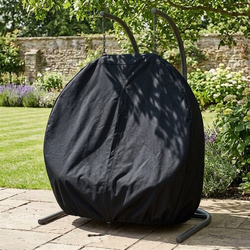 Double Hanging Chair Cover – Black – Super Tough Waterproof – Outdoor Protection