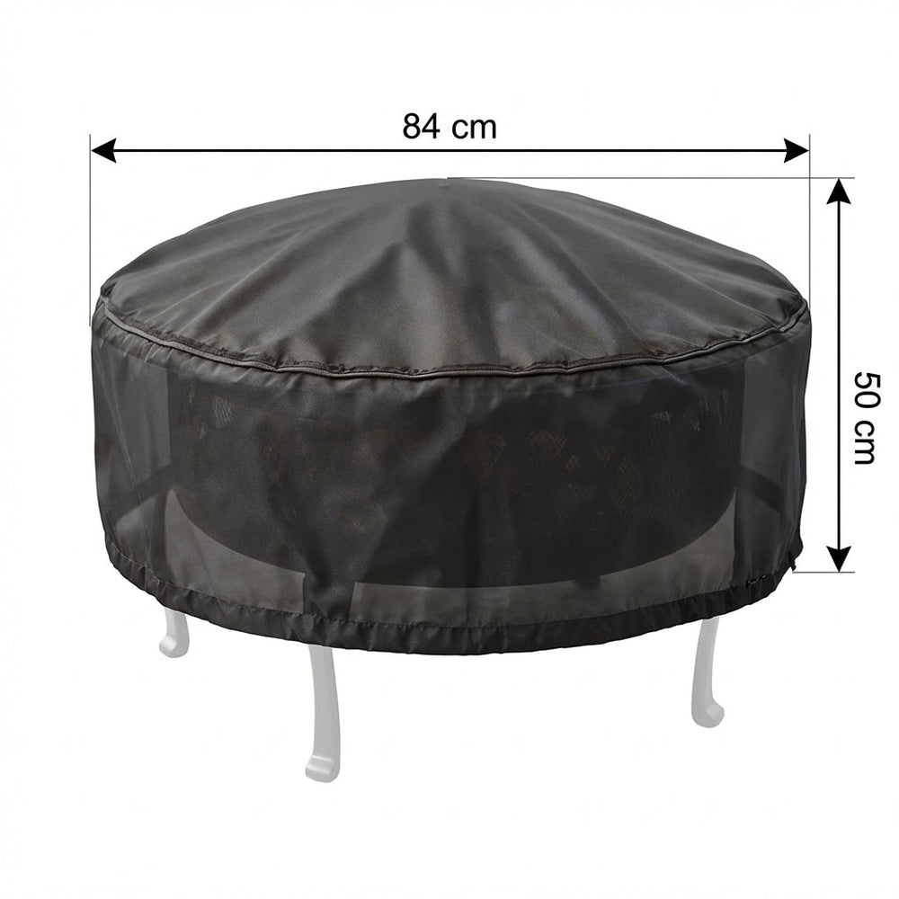 Large Firepit Cover – Black – Super Tough Waterproof Protection
