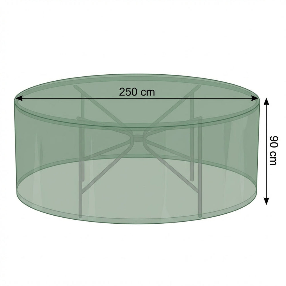 Circular Patio Set Cover – 6-8 Seat – Durable Polyester – Outdoor Protection