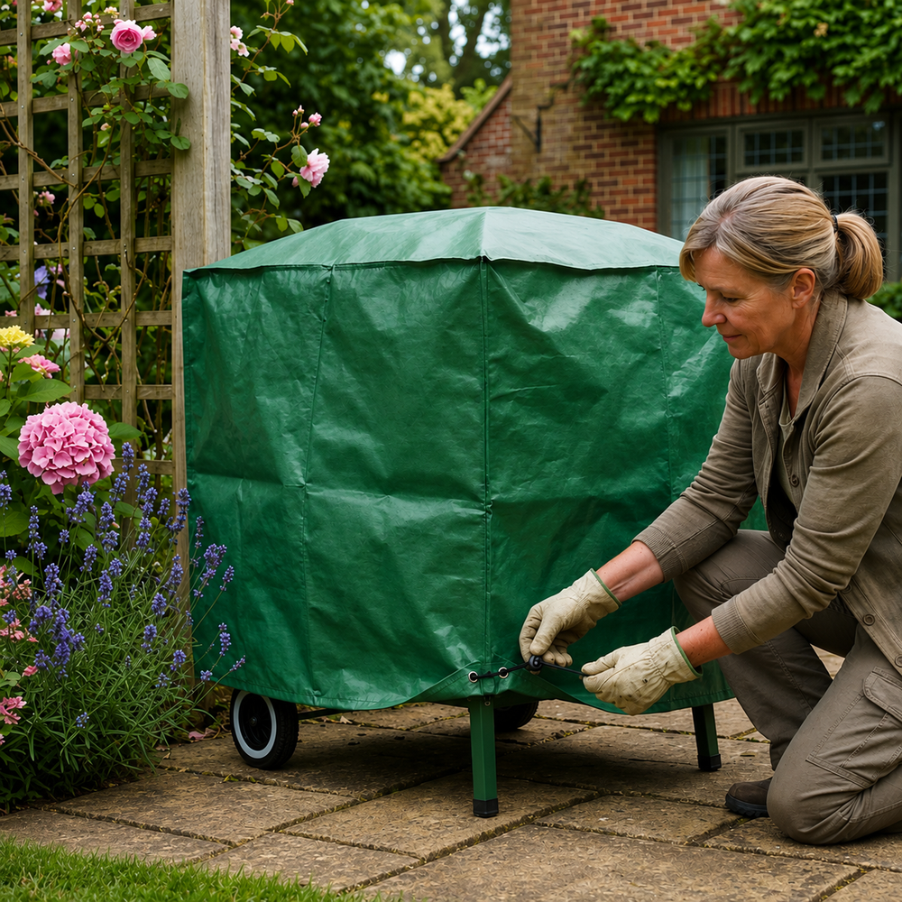Square BBQ Cover – 68cm – Heavy Duty Water-Resistant – Outdoor Furniture Protection